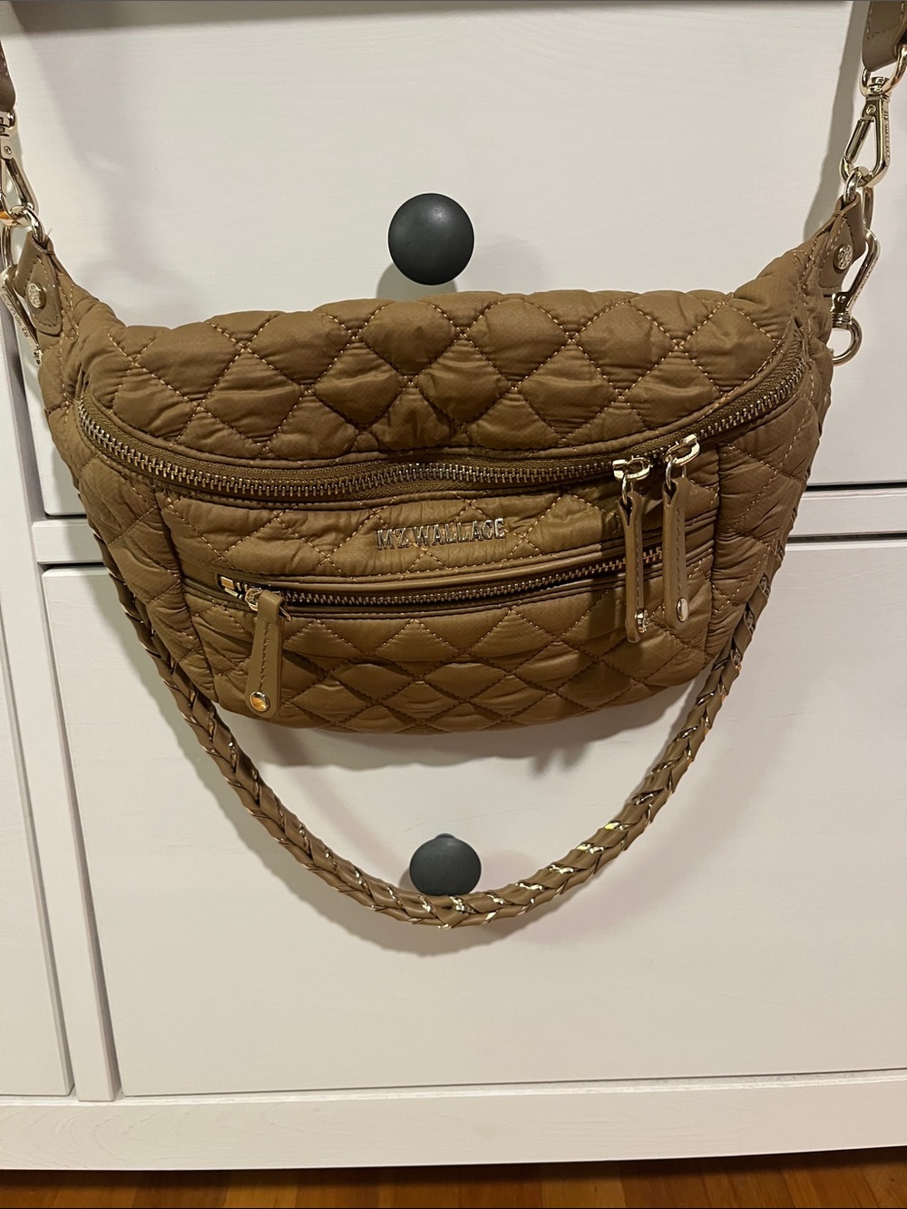 MZ Wallace Crosby Sling Bag in Caramel